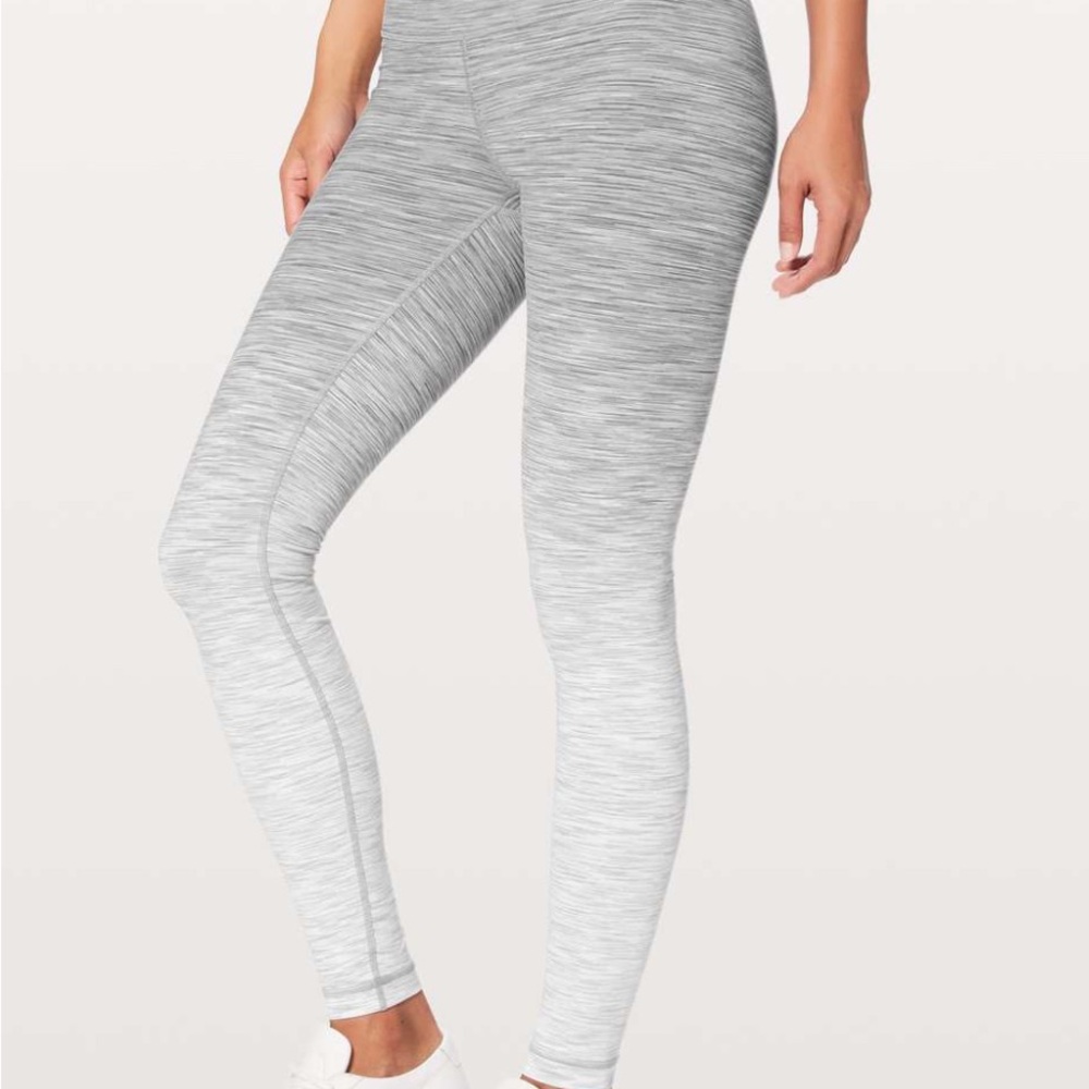 Lululemon Wunder Under Hi-Rise Tight- Ombré Gray Leggings